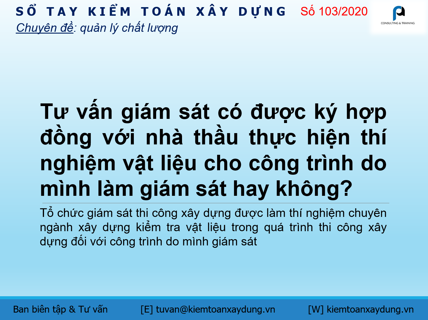 thí nghiệm chuyên ngành
