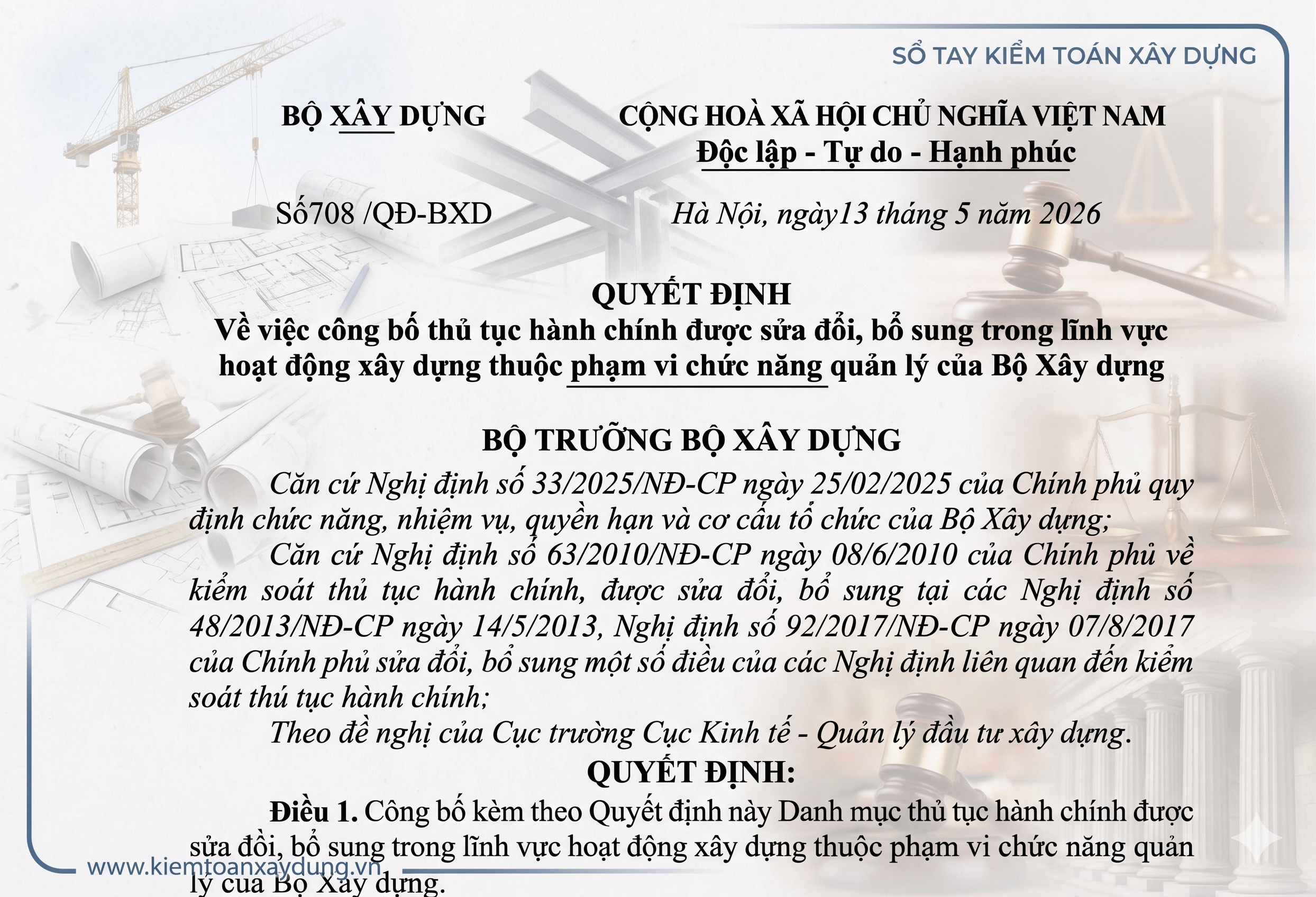 47-so-tay-kiem-toan-xay-dung-quyet-dinh-708-qd-bxd-thu-tuc-hanh-chinh-bo-xay-dung